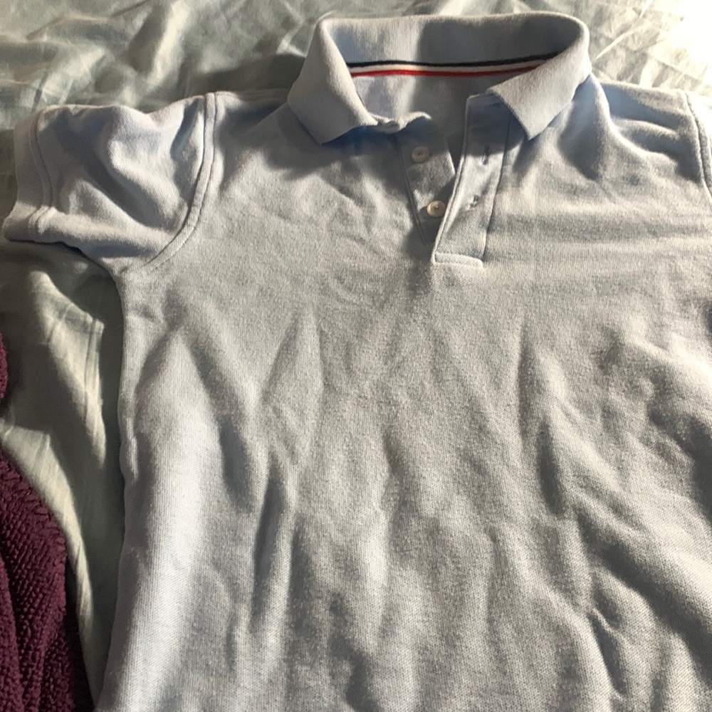 Blue used little boys polo style shirt